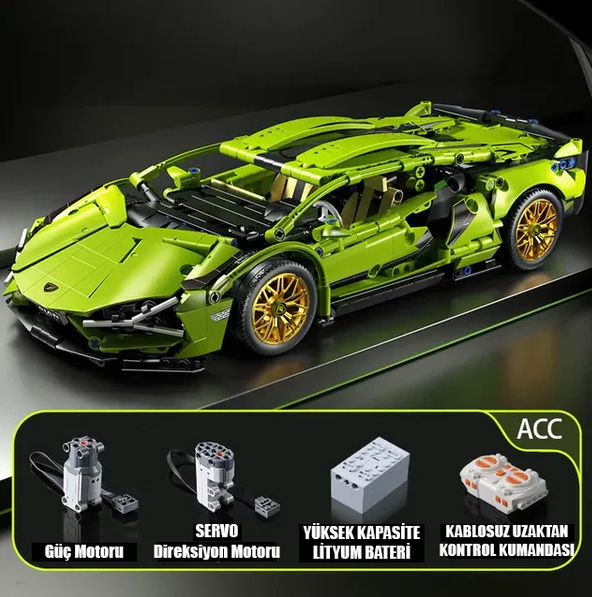 Yeşil Lamborghini  | 1280 Parça