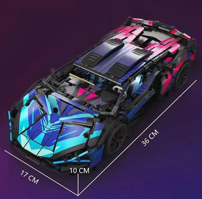Cyberpunk Lamborghini | 1314 Parça