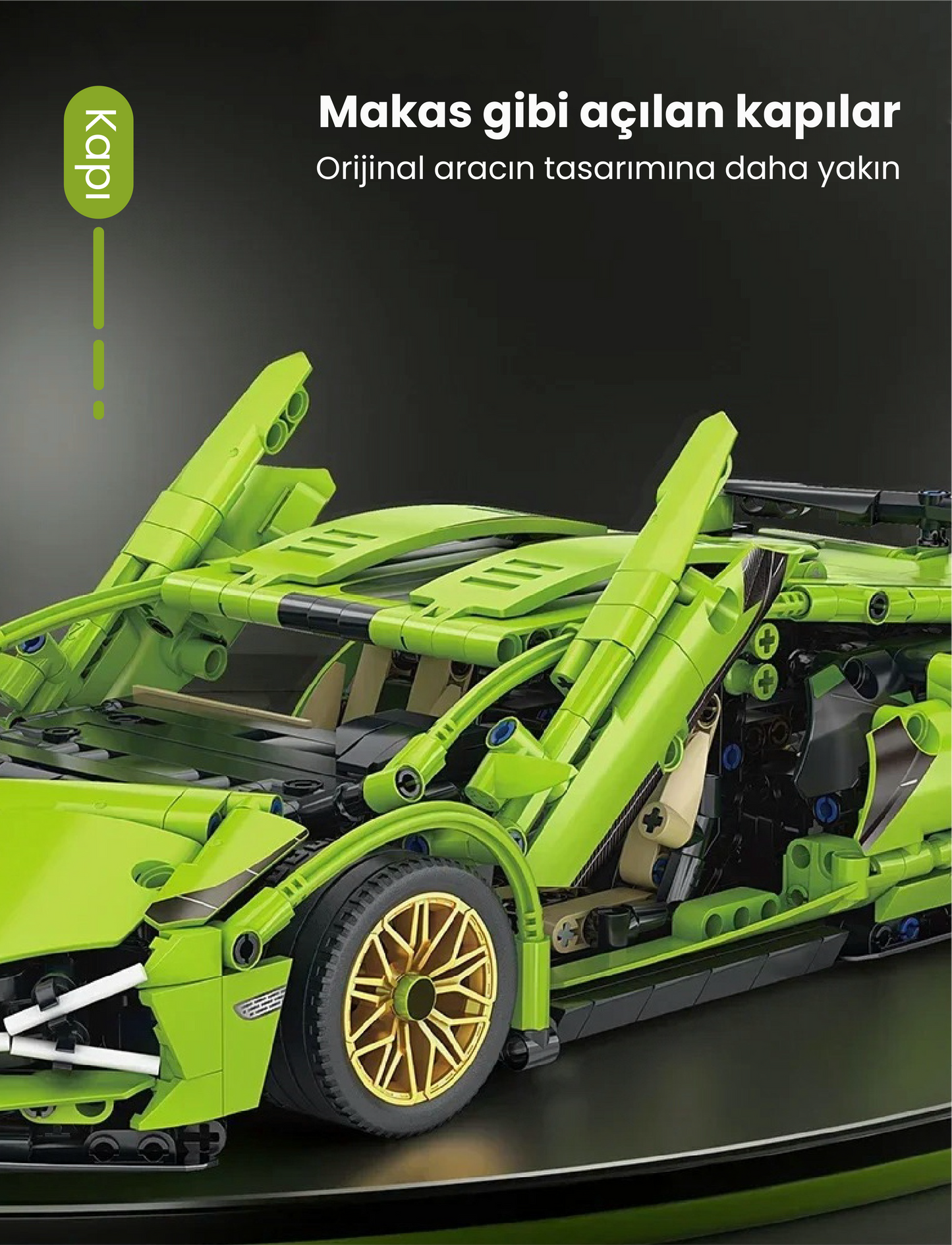 Yeşil Lamborghini  | 1280 Parça