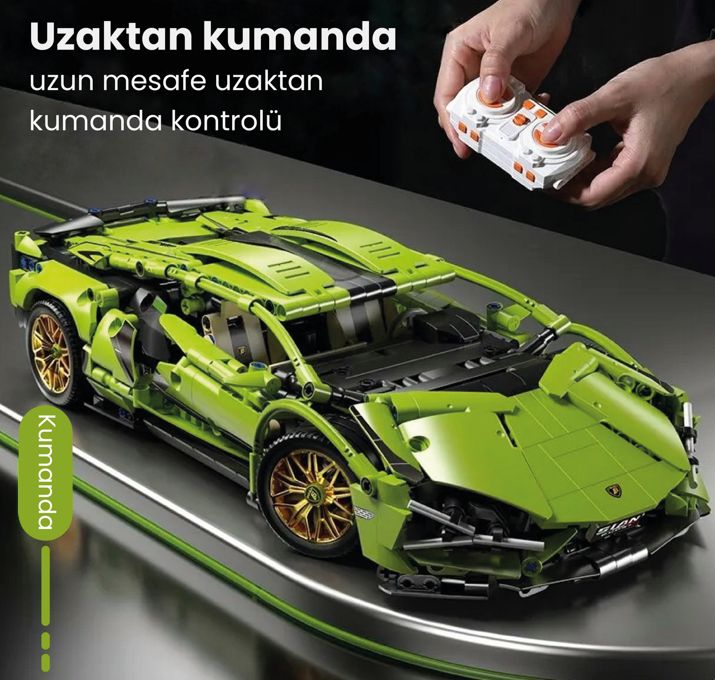 Yeşil Lamborghini  | 1280 Parça
