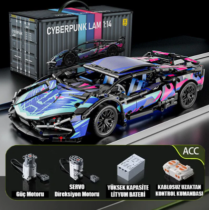 Cyberpunk Lamborghini | 1314 Parça